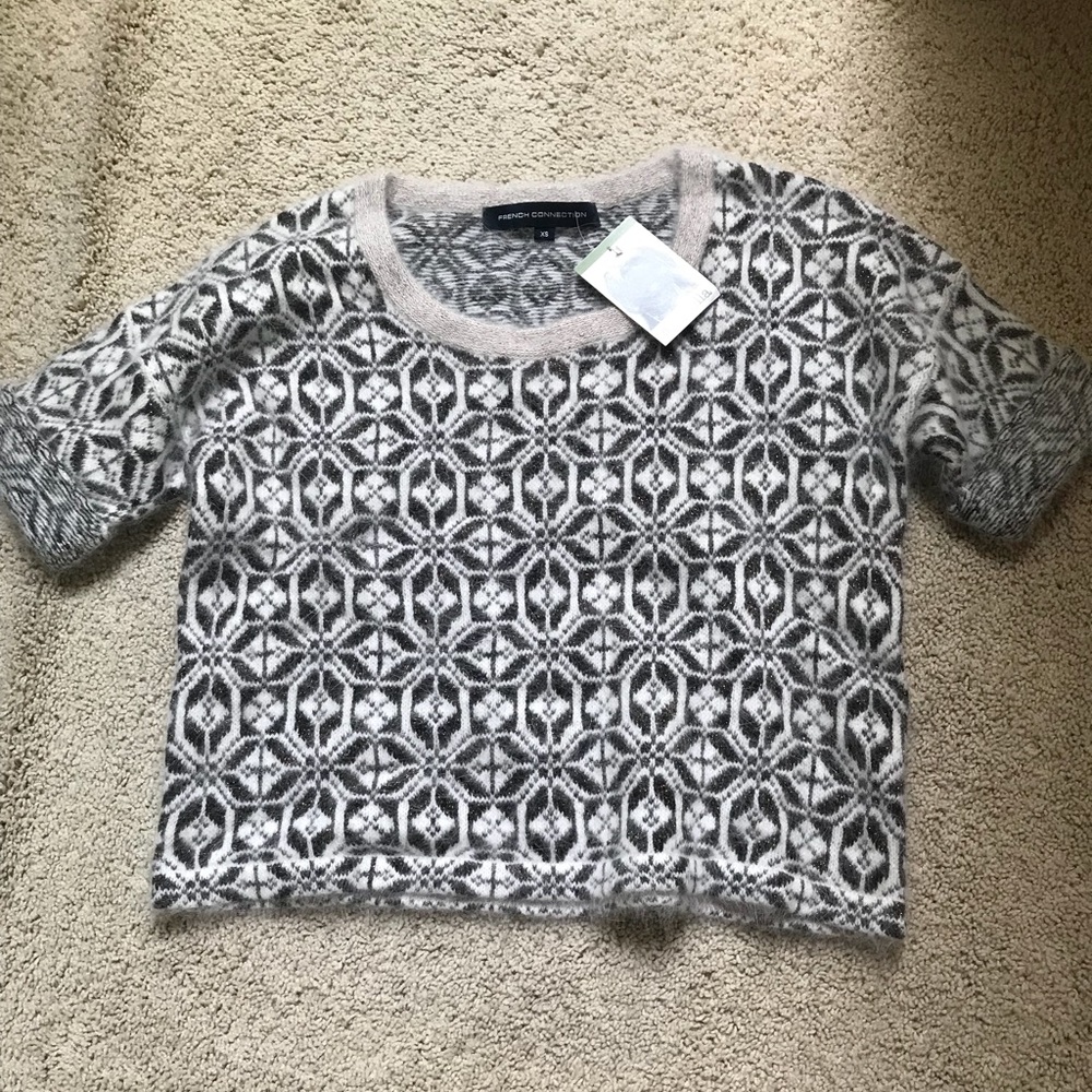 French connection angora sweater